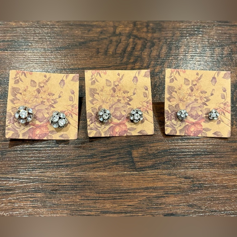 Earrings Three Pairs